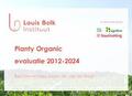 Evaluatie PlantyOrganic 2012-2024